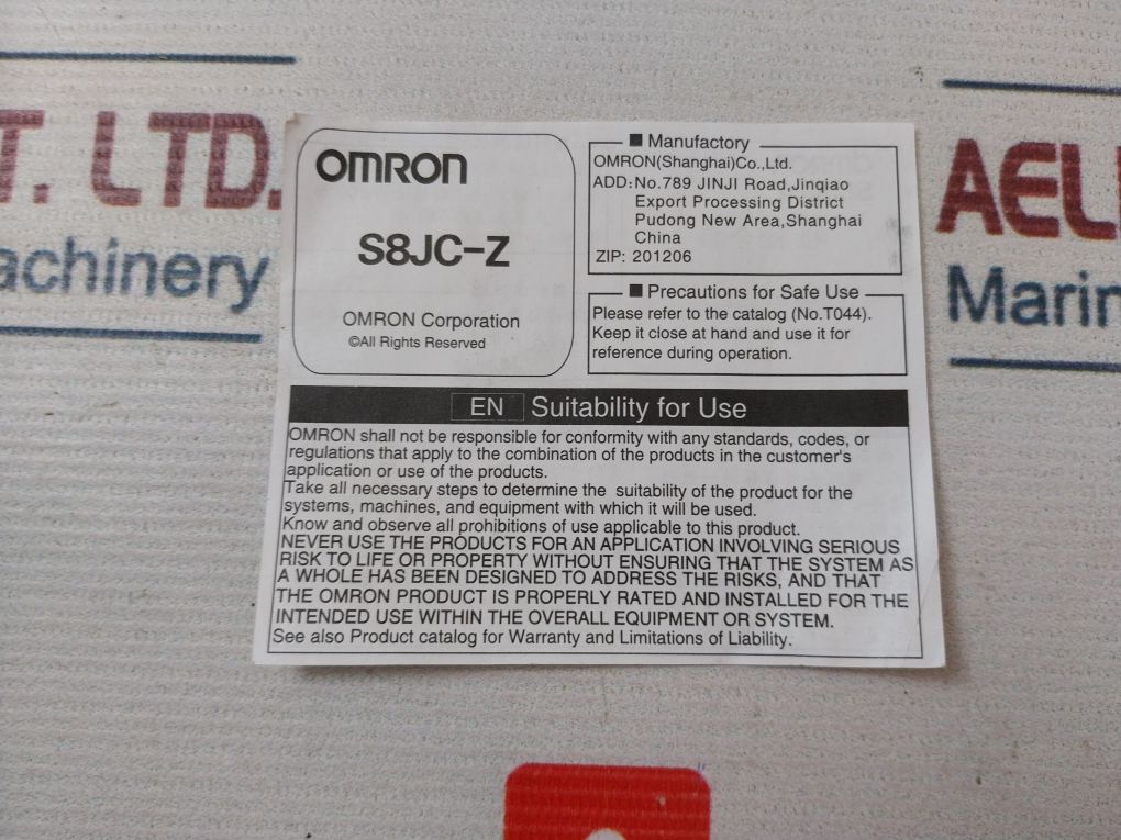 Omron S8Jc-z05024Cd Power Supply 200-240Vac