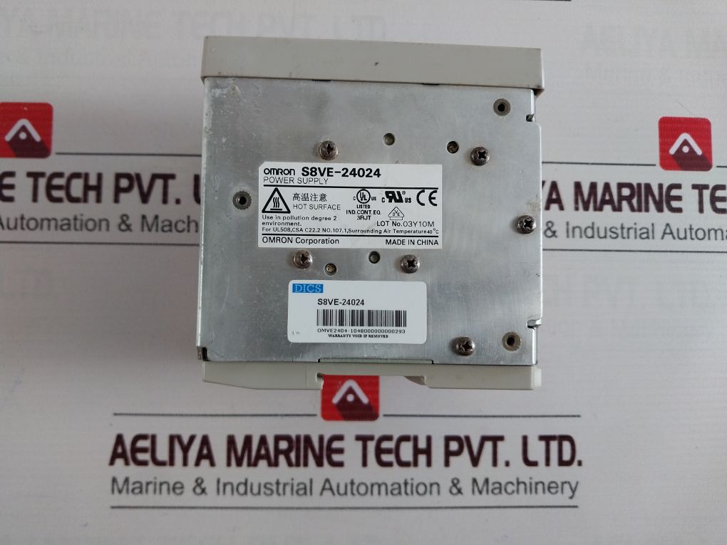 Omron S8Ve-24024 Power Supply Dc24V 10A Out 100-240Vac In