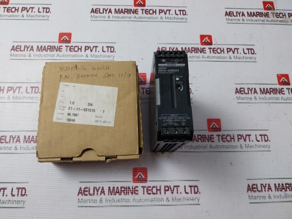 Omron S8Vk-g06024 Power Supply 100-240V Ac 50/60Hz 1.3A