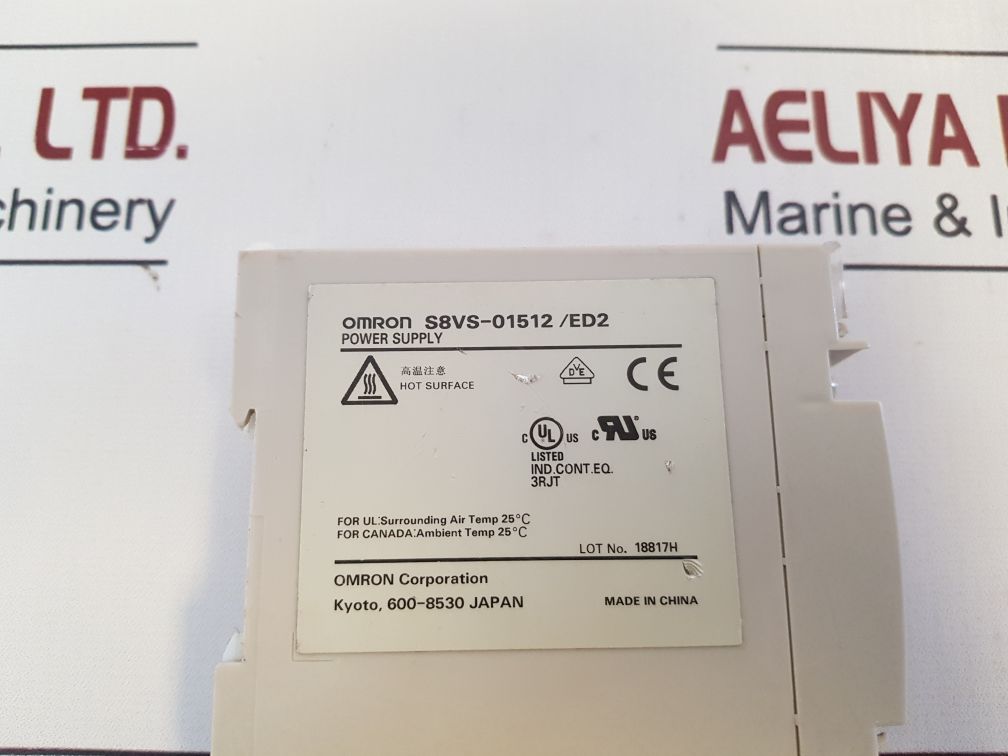 Omron S8Vs-01512 Power Supply S8Vs-01512/Ed2