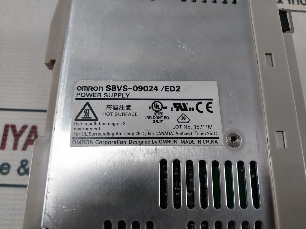 Omron S8Vs-09024 Power Supply Dc24V