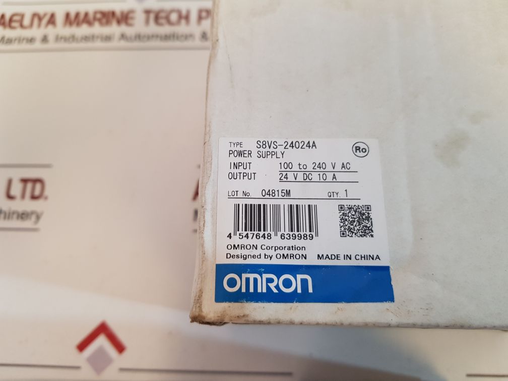 Omron S8Vs-24024A Switching Power Supply