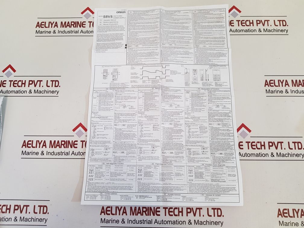 Omron S8Vs-24024A Switching Power Supply