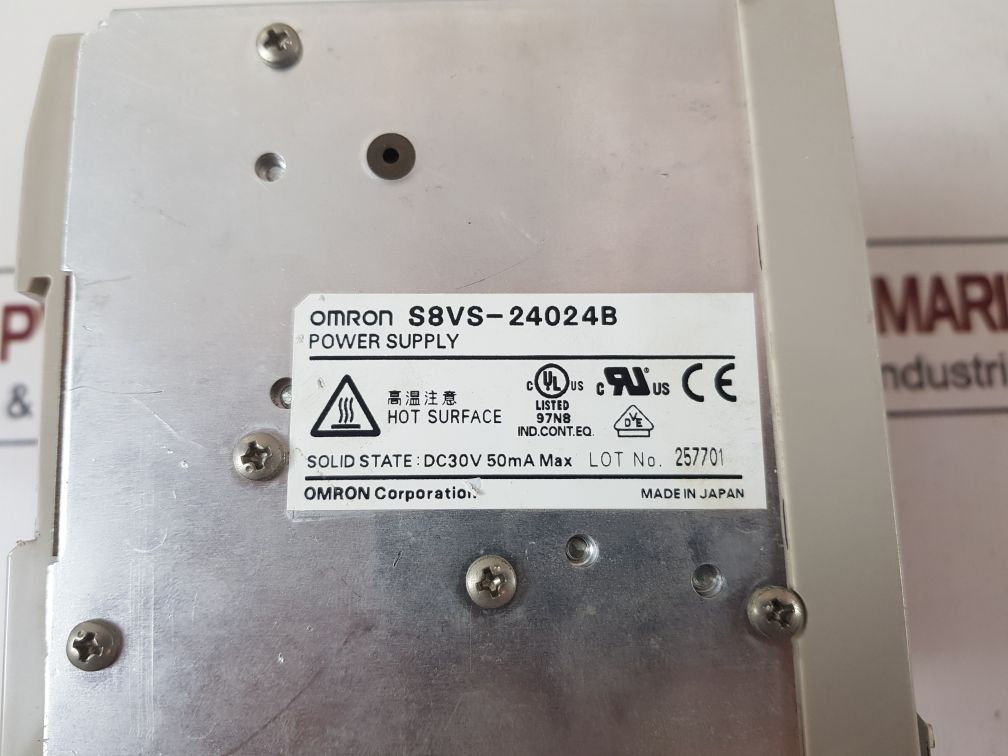 Omron s8vs-24024b power supply ac100-240v 3.8a