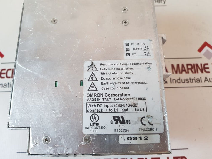 Omron S8Vt-f48024E Panel Mount Power Supply
