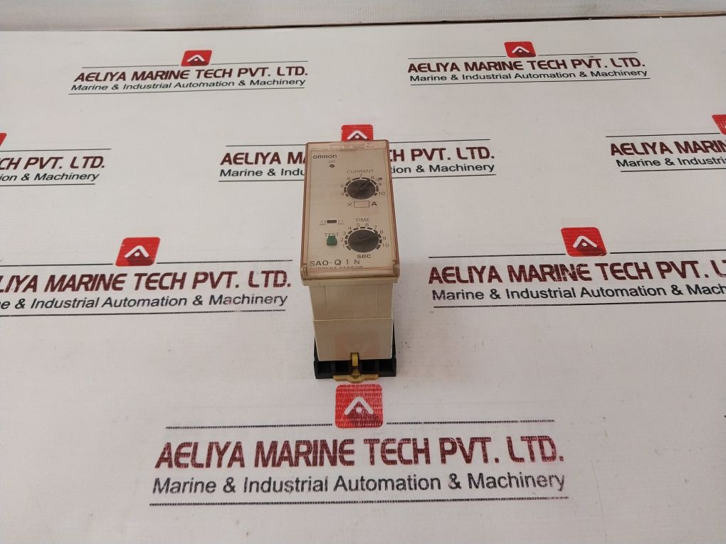 Omron Sao-q1N Current Sensor With Base 1-10 Sec 100/110/120Vac