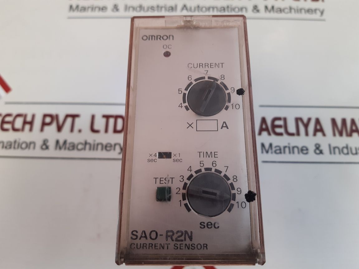 Omron Sao-r2N Current Sensor With Base 200/220/240Vac