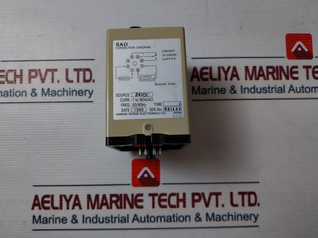 Omron Sao-s Current Sensor 24V Dc