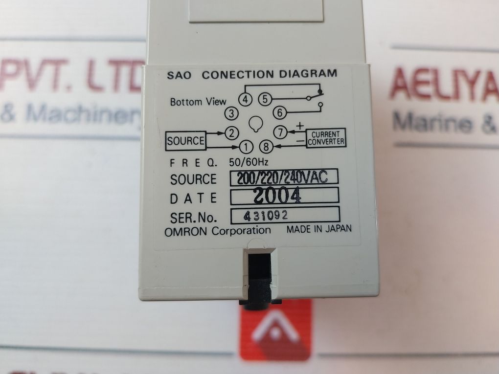 Omron Sao-s2N Current Sensor 4-10 Xa