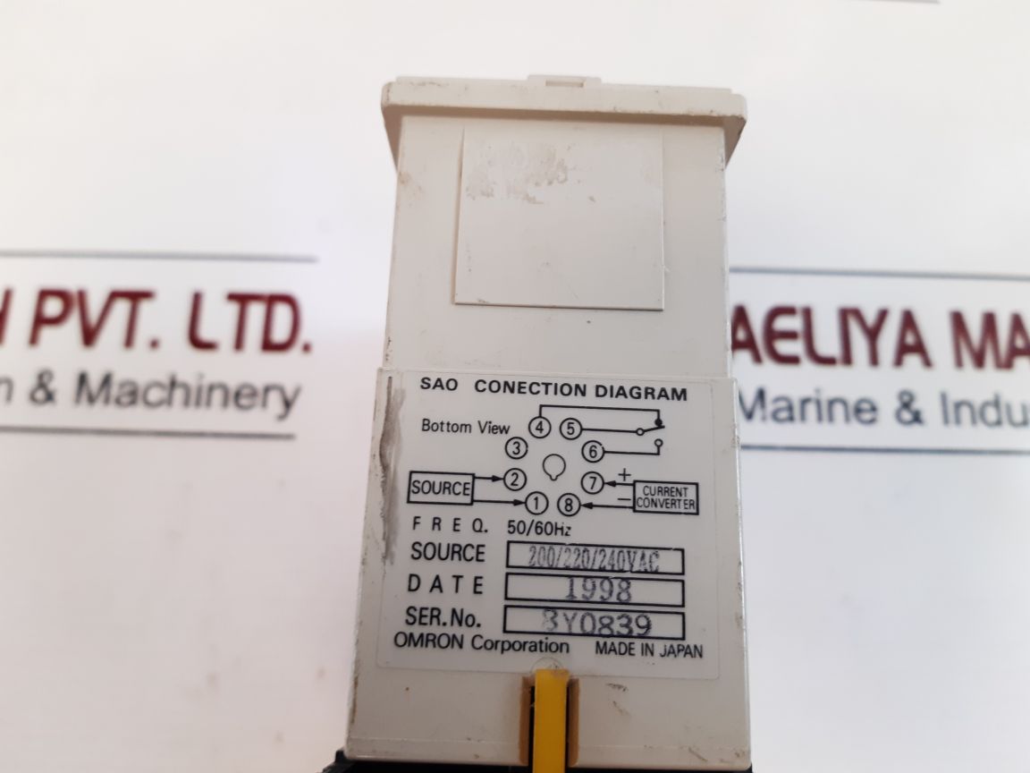 Omron Sao-s 2 N Current Sensor 4 To 10 X 0.5 A With Base