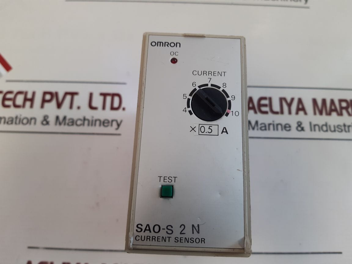 Omron Sao-s 2 N Current Sensor 4 To 10 X 0.5 A With Base
