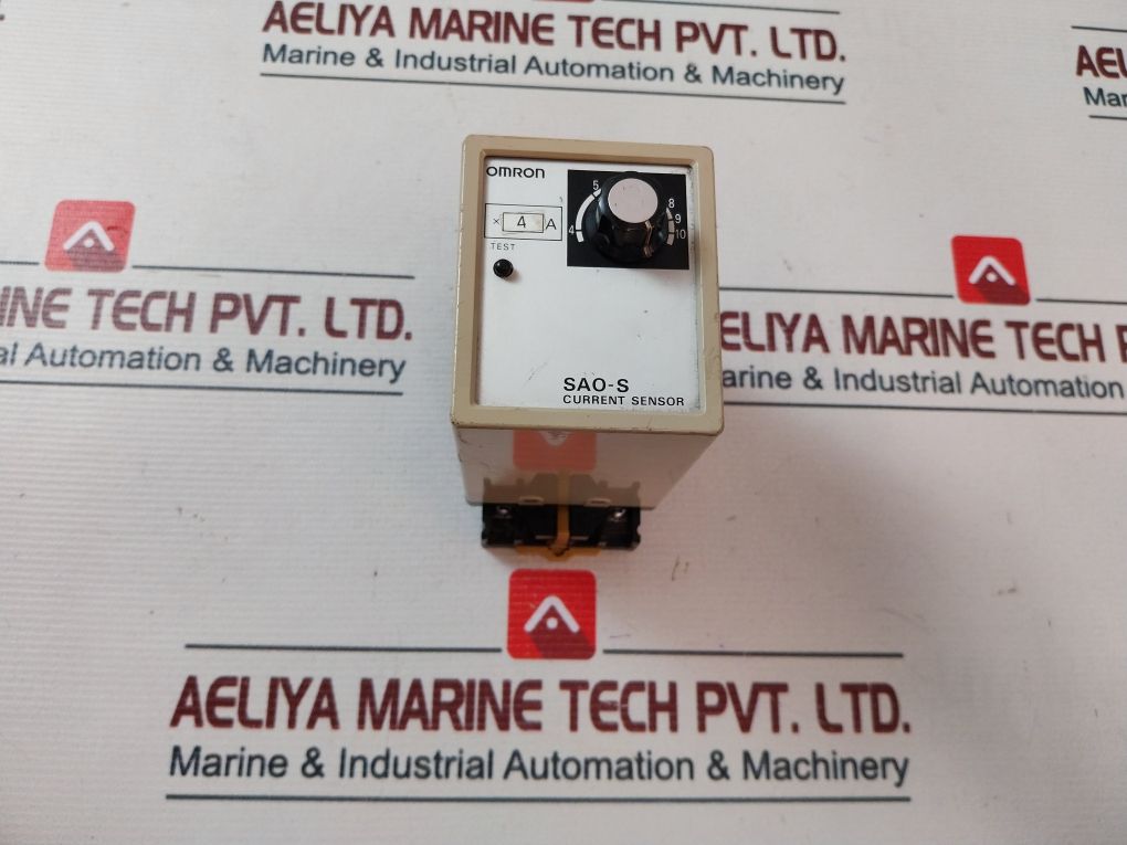 Omron Sao-s Current Sensor 110 Vac With Base