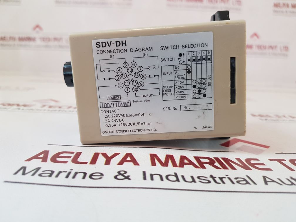 Omron Sdv-dh6 Voltage Sensor 100/110Vac