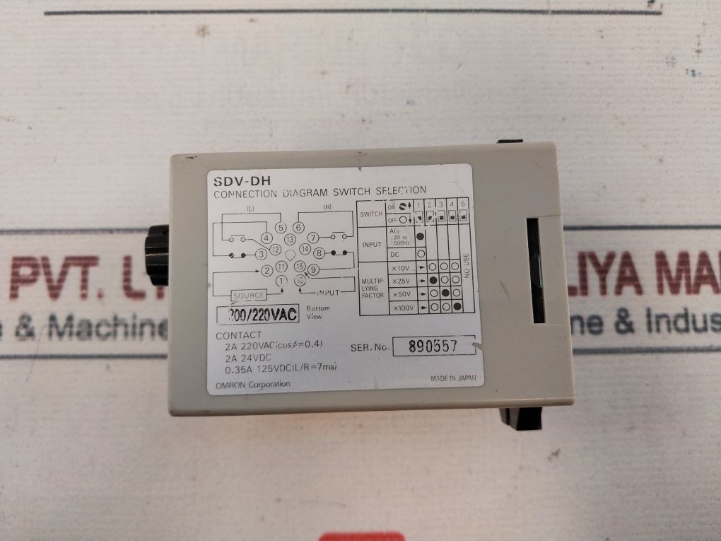 Omron Sdv-dh7 Voltage Sensor