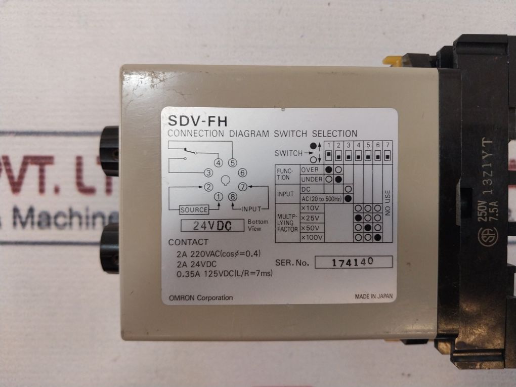 Omron Sdv-fh2 Voltage Sensor 250V