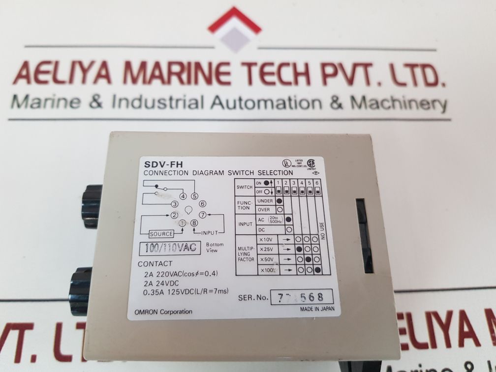 Omron Sdv-fh6 Voltage Sensor