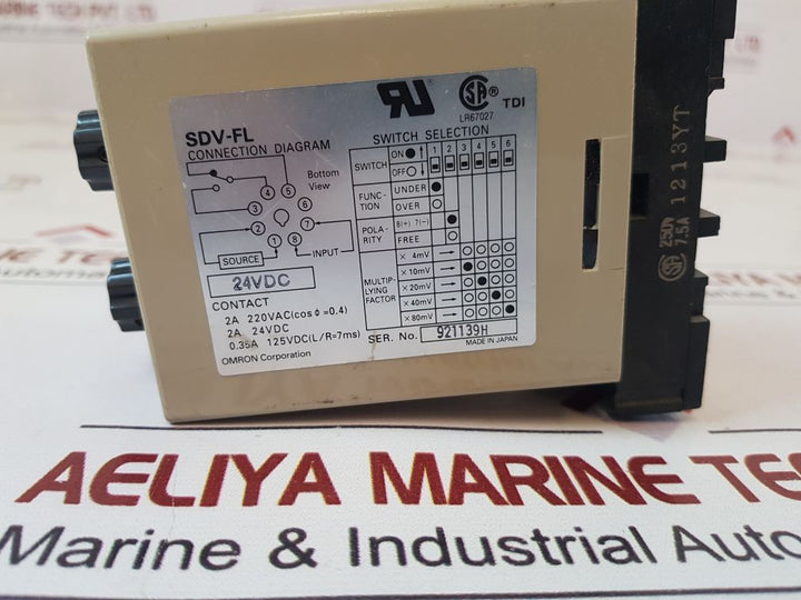 Omron Sdv-fl2 Voltage Sensor 250V With Base