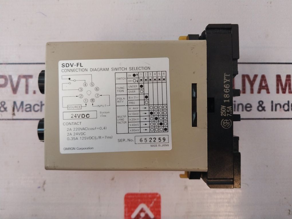 Omron Sdv-fl2 Voltage Sensor 2A 220V Ac