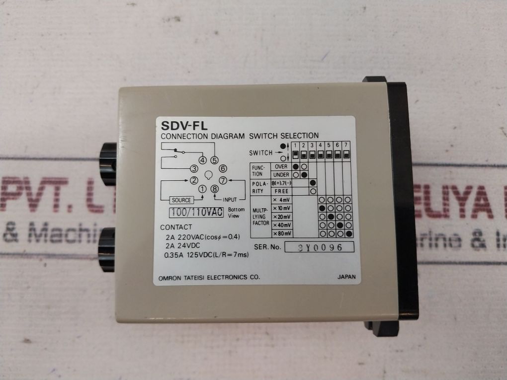 Omron Sdv-fl6 Voltage Sensor 125Vdc