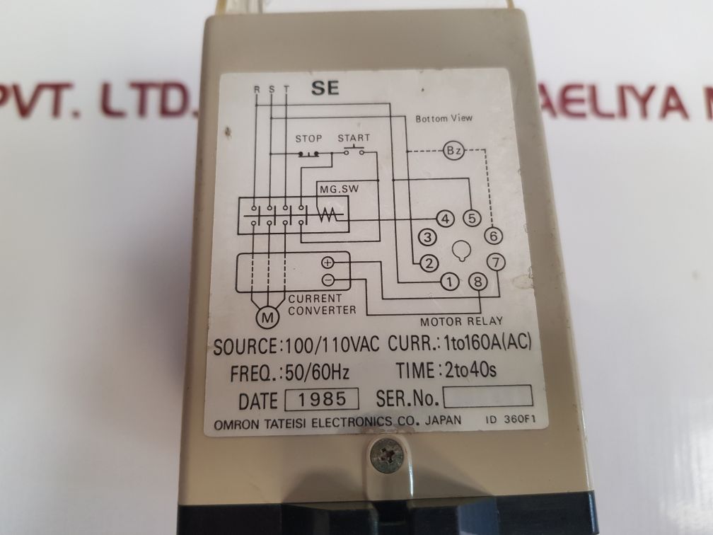 Omron Se-ap1 Motor Relay