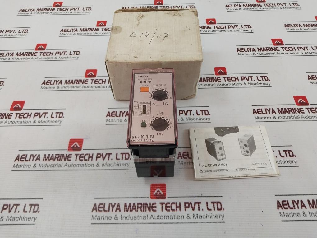 Omron Se-k1N Motor Relay 1-10 Sec