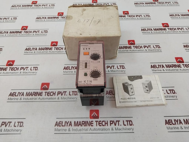 Omron Se-k1N Motor Relay 1-10 Sec