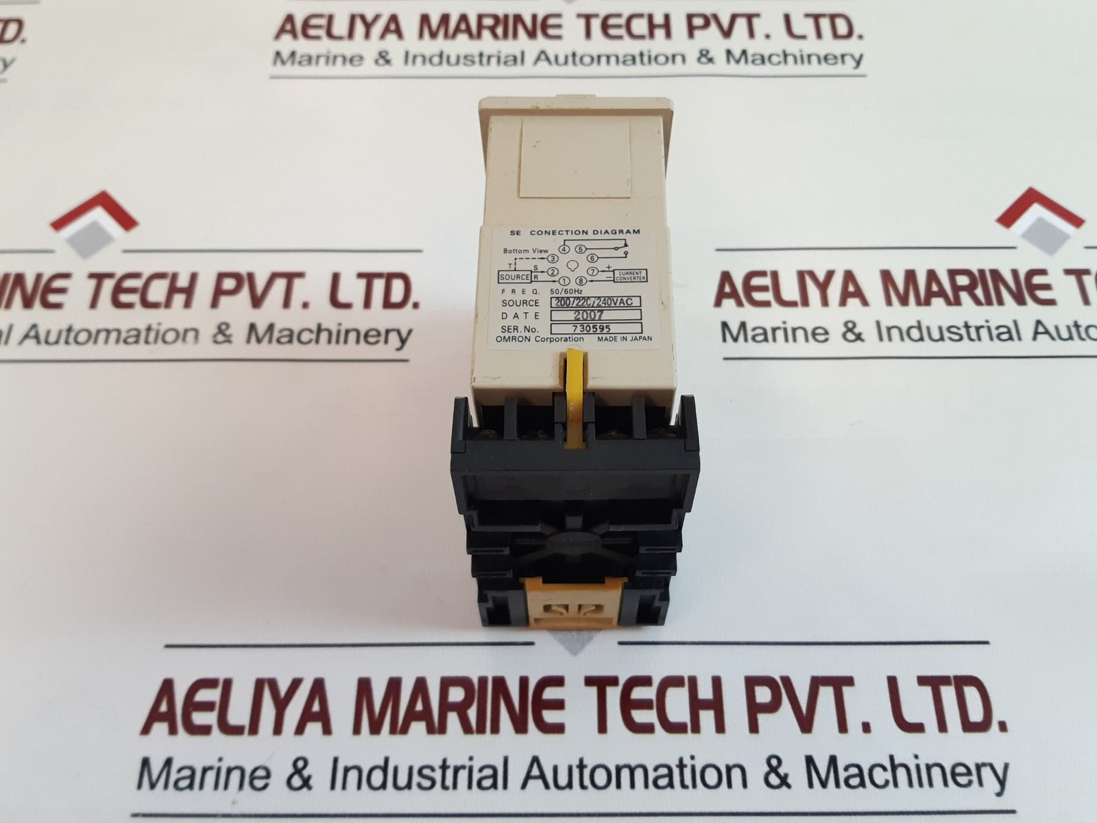 Omron Se-kp2N Motor Protection Relay With Base
