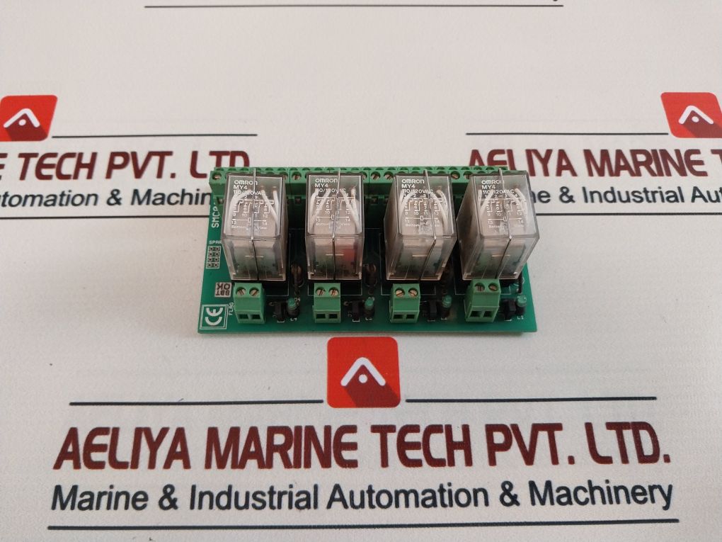 Omron Smc0107 Relay Circuit Board 110120Vac