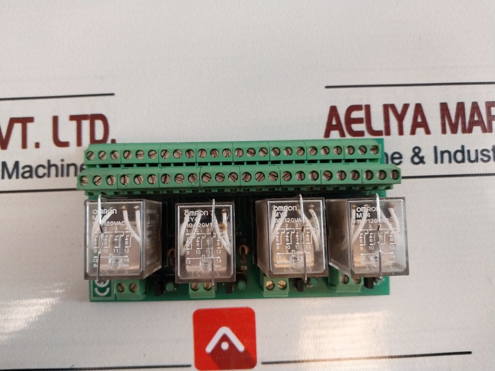 Omron Smc0107 Relay Circuit Board 110/120Vac