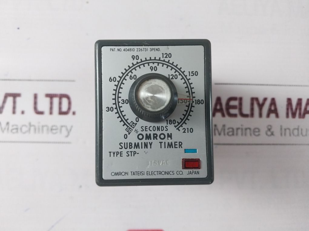 Omron Stp-n Subminy Timer 404810 226731 3Pend. Motor Driven Timer 115 Vac