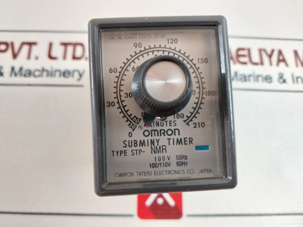 Omron Stp-nmr Subminy Timer 0-180 Minutes 60Hz 0-210 Minutes 50Hz