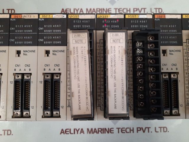 Omron C200Hx Cpu44-z,Pd024,Lk201,Id215,Od215,Oc225 Programmable Controller Rack
