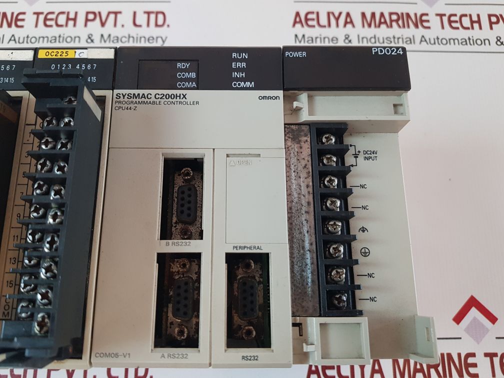 Omron C200Hx Cpu44-z,Pd024,Lk201,Id215,Od215,Oc225 Programmable Controller Rack