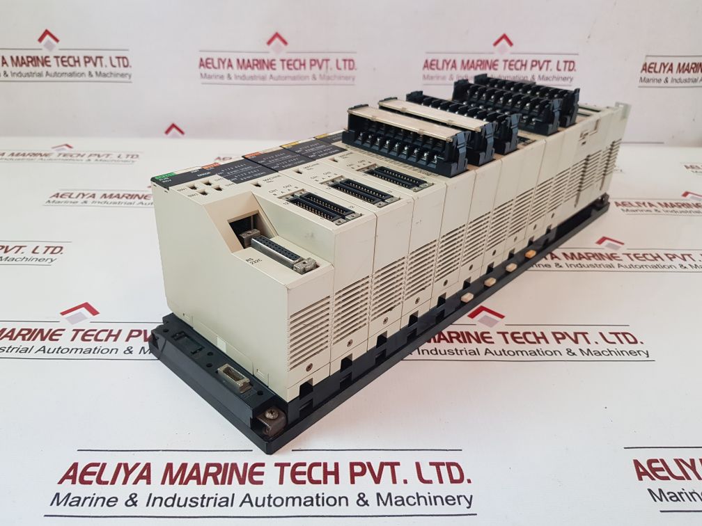 Omron C200Hx Cpu44-z,Pd024,Lk201,Id215,Od215,Oc225 Programmable Controller Rack