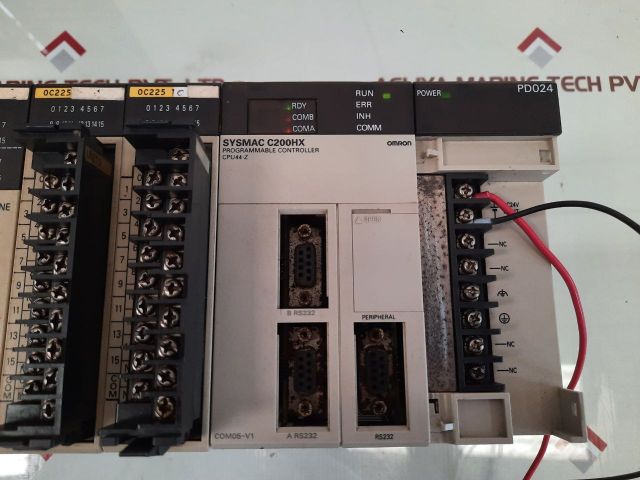 Omron C200Hx Cpu44-z,Pd024,Lk201,Id215,Od215,Oc225 Programmable Controller Rack