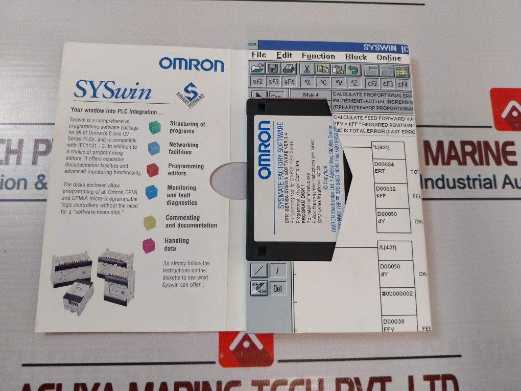 Omron Syswin Cpm Sysmate Factory Software Plc Set