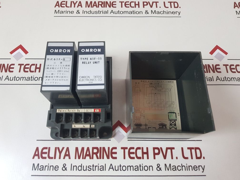 Omron 61F-11 Floatless Level Switch With 61F-g Relay Unit