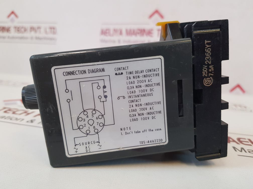 Omron Tds-44A223D Solid State Timer 0 To 60 Seconds