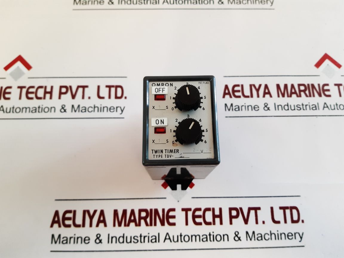 Omron Tdv-1 Twin Timer Module Relay 24V Dc 