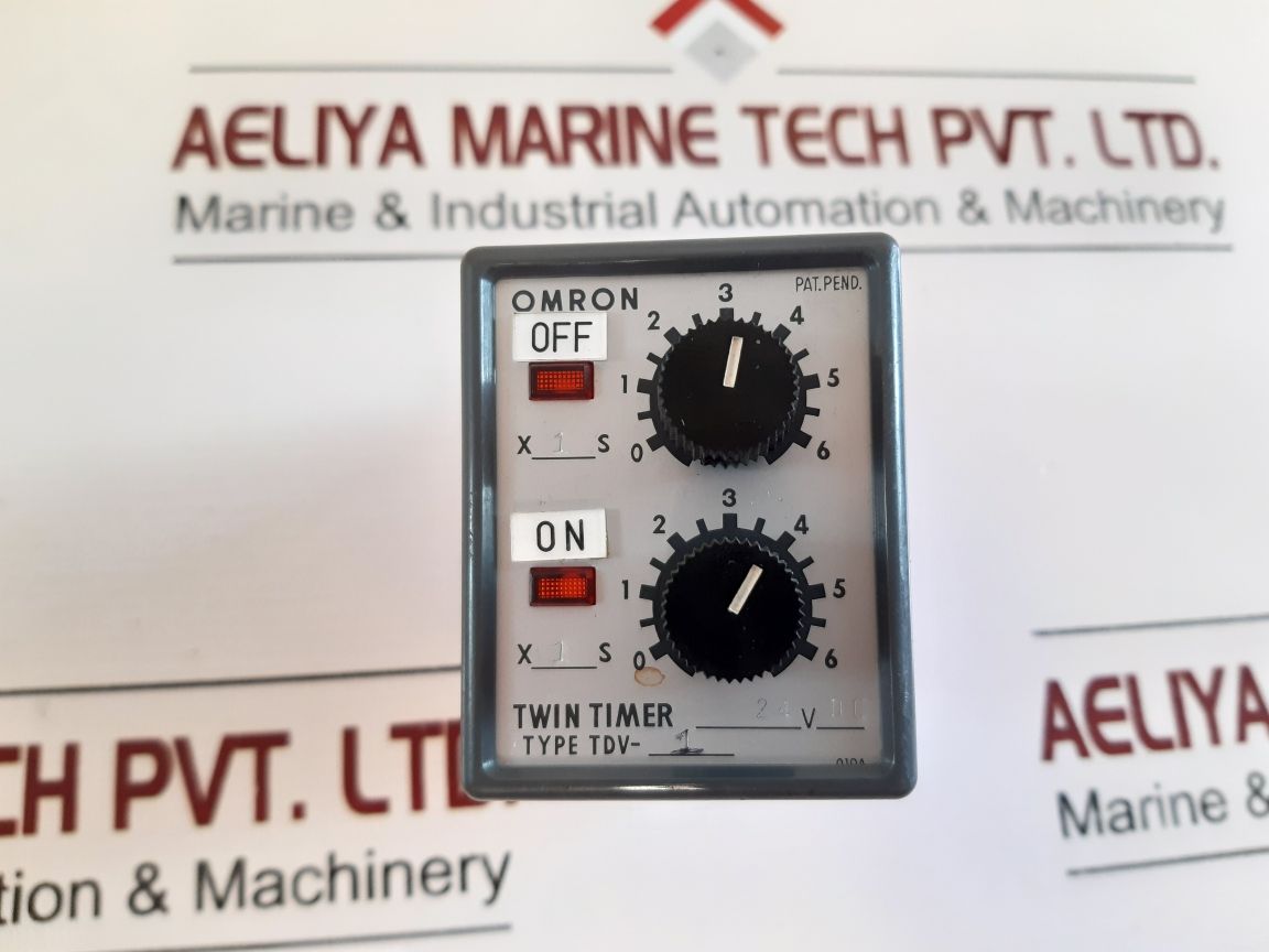 Omron Tdv-1 Twin Timer Module Relay 24V Dc 