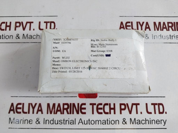 Omron Wld28-n Limit Switch