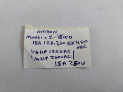 Omron Z-15Gq Limit/Snap Switch Z4G1P05A 675008