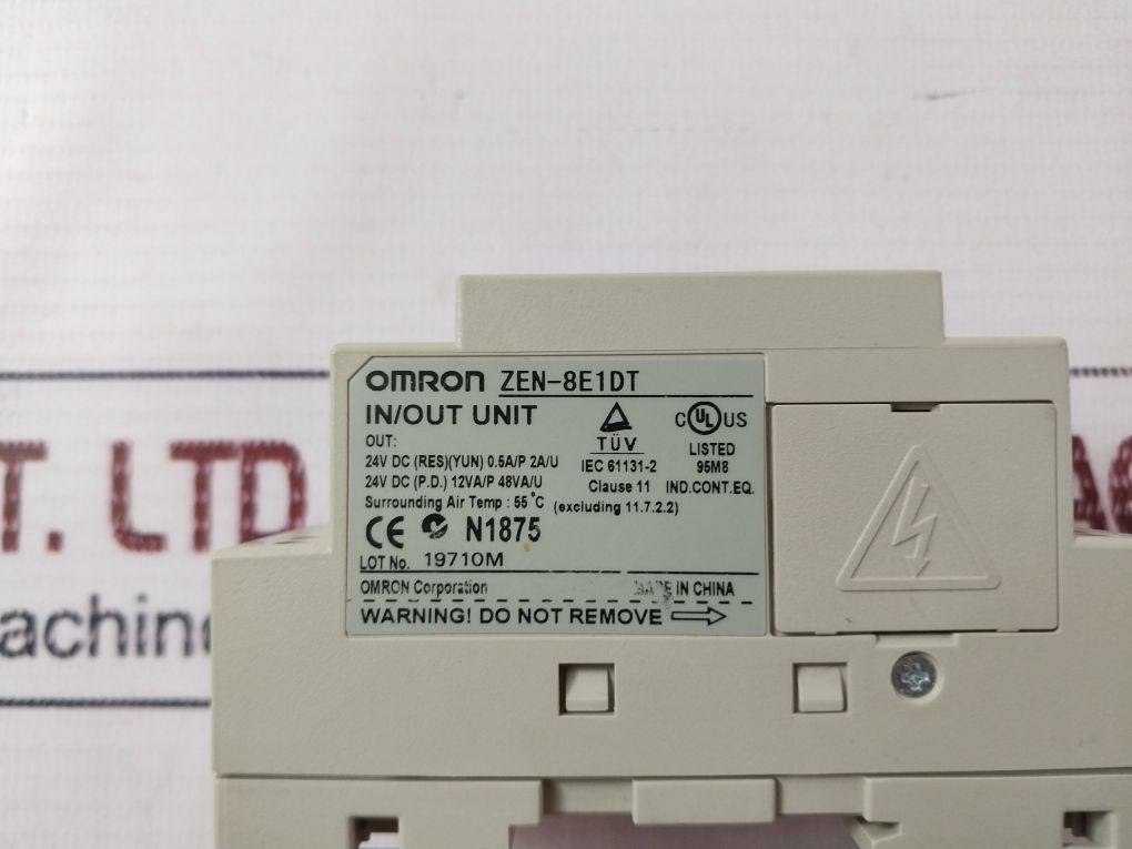 Omron Zen-8E1Dt Programmable Relay Expansion Input/Output Module