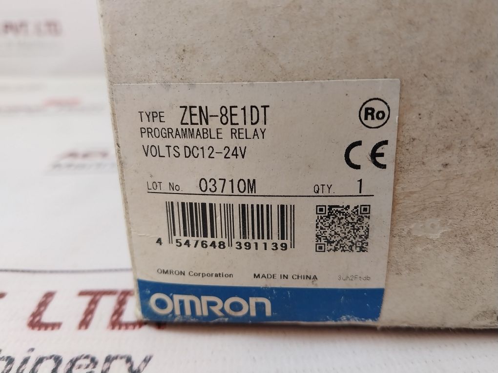 Omron Zen-8E1Dt Programmable Relay Expansion Input/Output Module