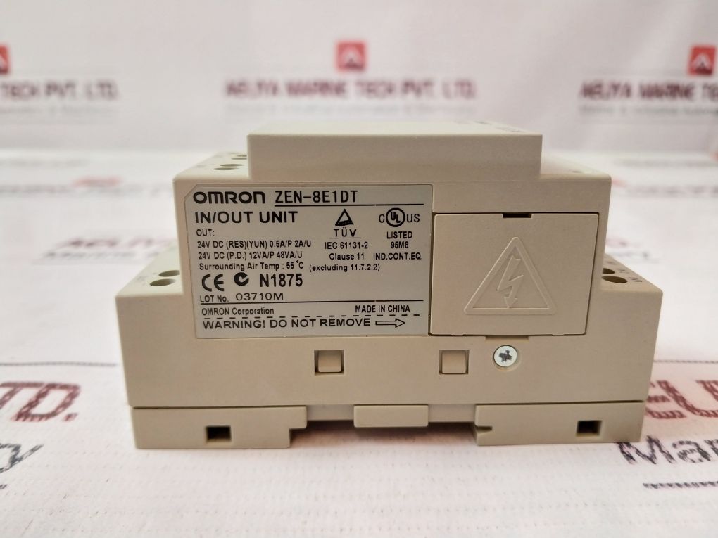 Omron Zen-8E1Dt Programmable Relay Expansion Input/Output Module
