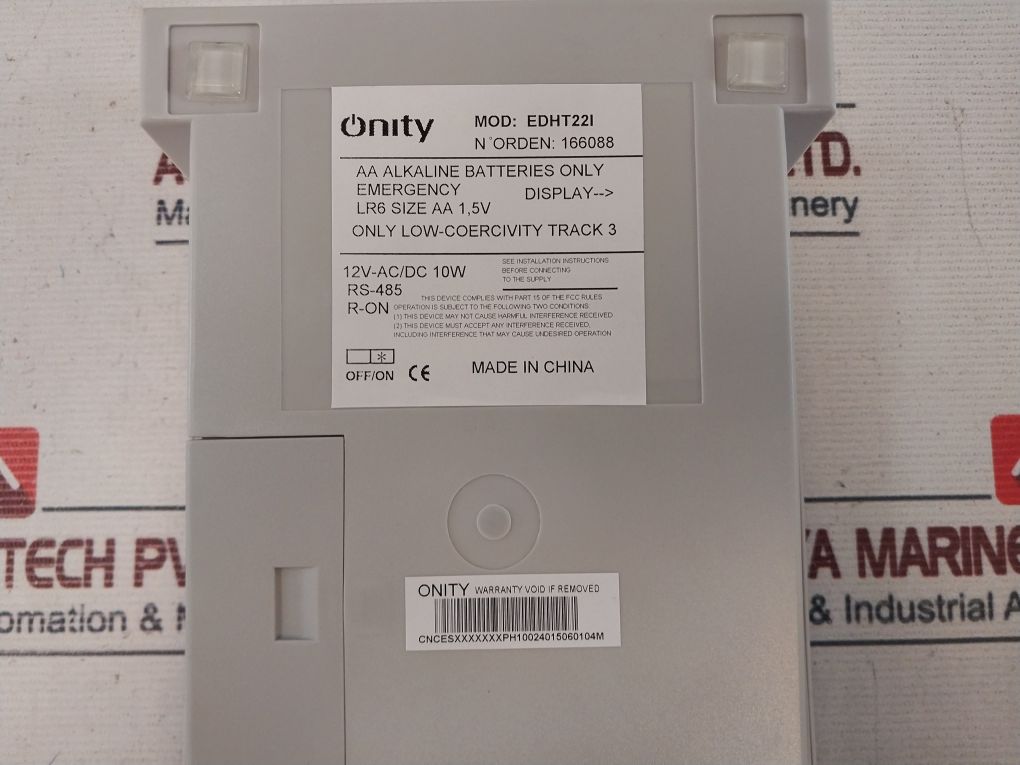 Onity Edht22I Manual Insertion Encoder