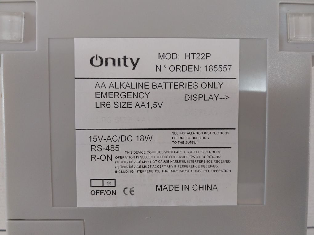 Onity Ht22P Encoder 15V-ac/Dc 18W