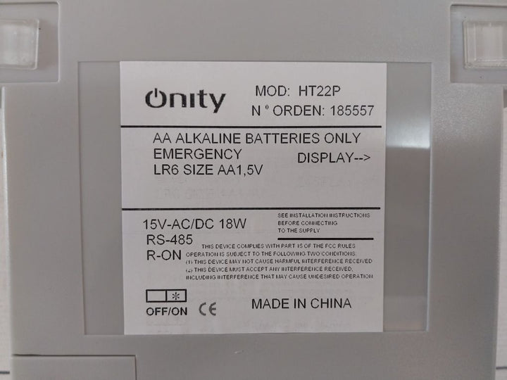 Onity Ht22P Encoder 15V-ac/Dc 18W
