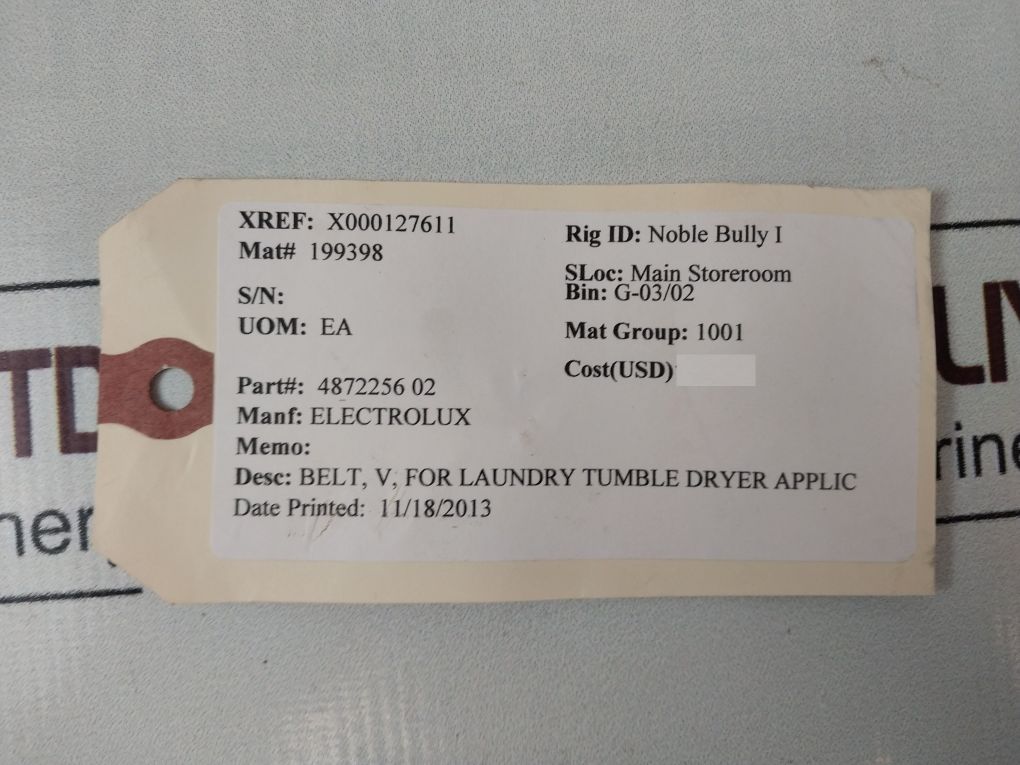 Lot Of 7X Optibelt-rb 4872256 02 Ribbed V Belt Pj 762