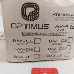 Optimus Av-4V Attenuator Wallsocket